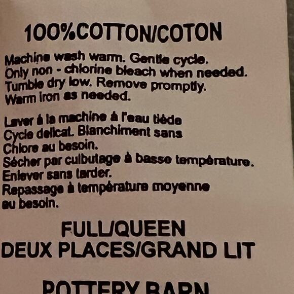 Pottery Barn Full/Queen Coverlet + 2 Euro Shams Blue Floral Matelassé Portugal - Picture 5 of 7